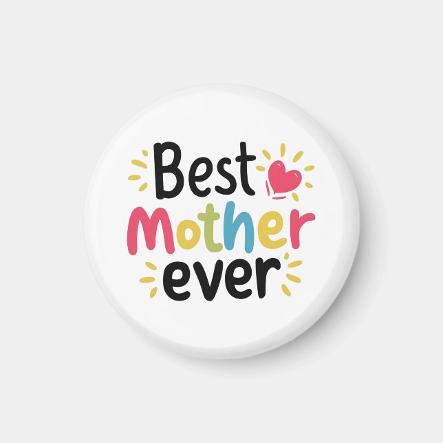 Imán Mejor regalo del día de las madres (Frente)