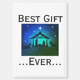 Imán Mejor regalo Navidades Natividad Estrella Esmerald