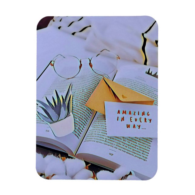 Imán Mejor regalo para el amante de los libros (Vertical)