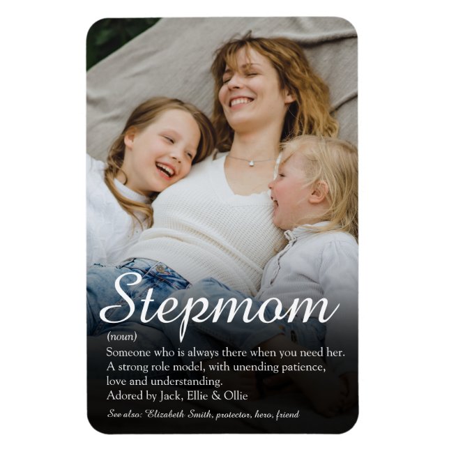 Imán Mejor Stepmom, guión de definición de la madrastra (Vertical)