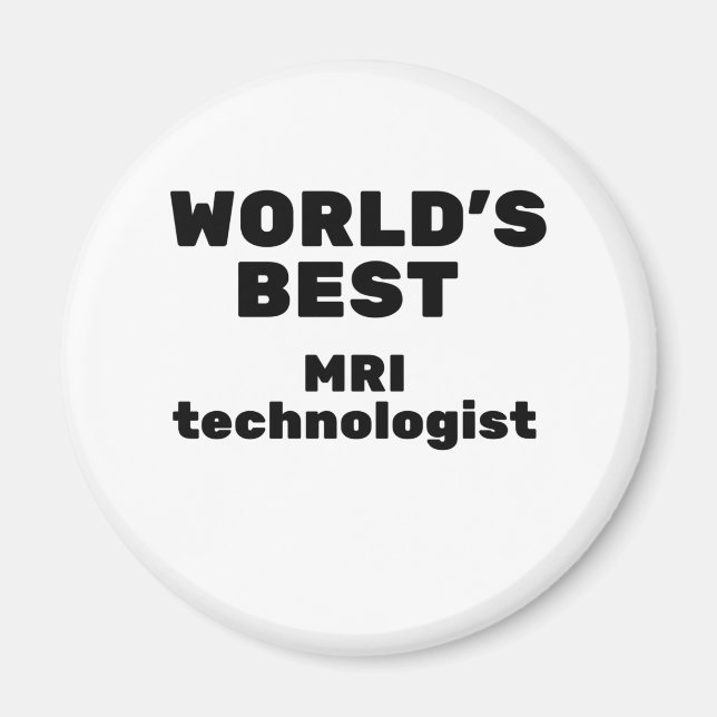 Imán Mejor Tecnólogo de IRM del mundo (Frente)