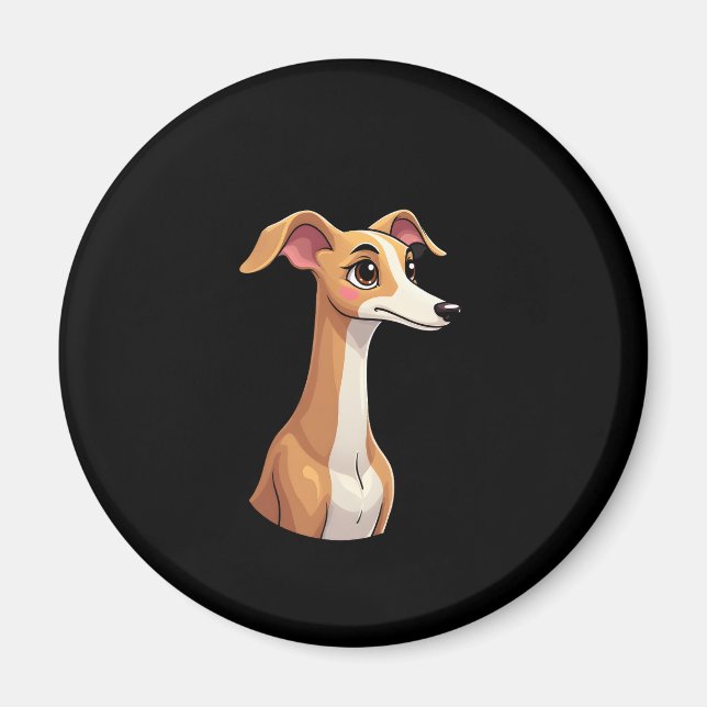 Imán Mejor vida con Arabian Greyhound Long Sleeve T-Shi (Frente)