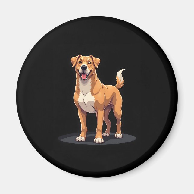 Imán Mejor vida con la camiseta de Dogo Canario Long Sl (Frente)