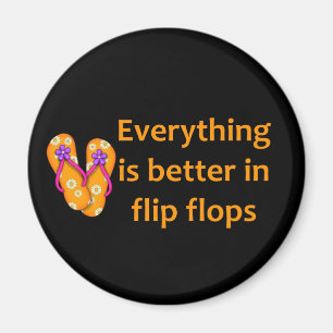 Imán Mejore en flips-flopes