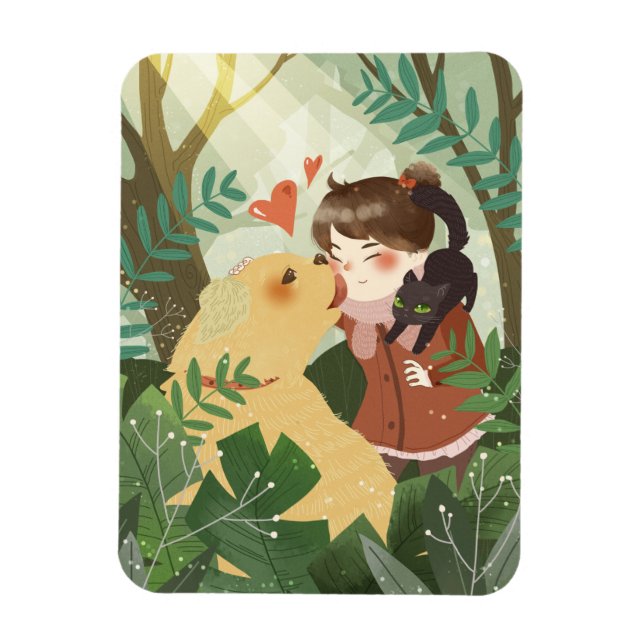 Imán Mejores Amigos Cuidados (Vertical)