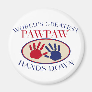 Imán Mejores manos de PawPaw sin duda