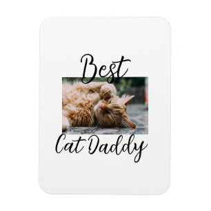 Imán Mejores padres gato Daddy mascota foto papá mamá s