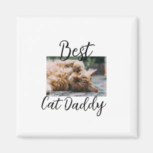 Imán Mejores padres gato papá padres mascota foto papá 