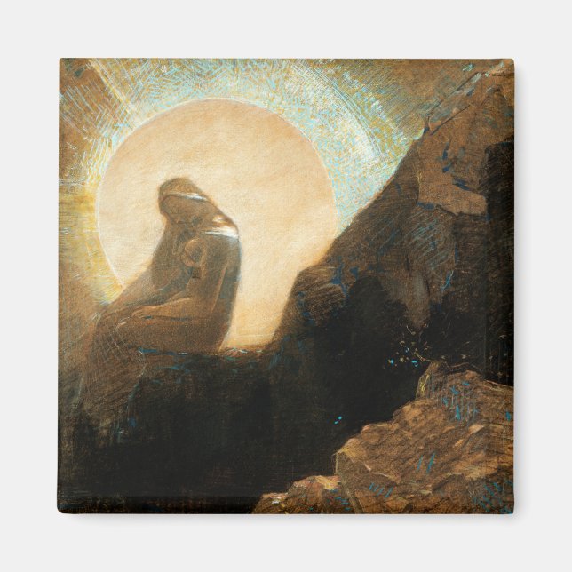 Imán Melancholy 1876 Por Odilon Redon (Frente)