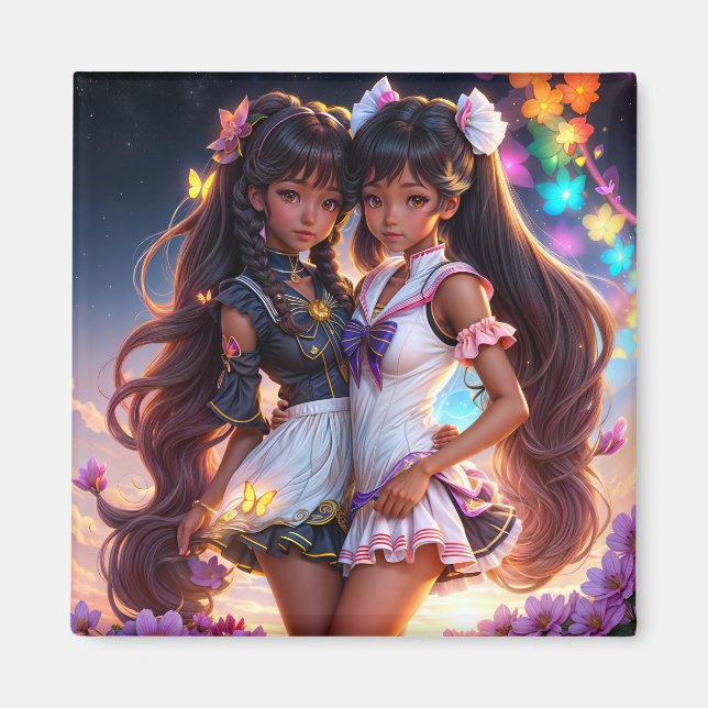 Imán Melanin Animecore, Chicas Anime Black (Frente)