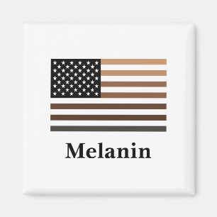 Imán Melanin Bandera de Estados Unidos Historia negra a