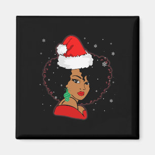 Imán Melanin Navidades de la Chica africana norteameric