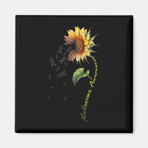 Imán Melanoma Awareness Sunflower Shirt