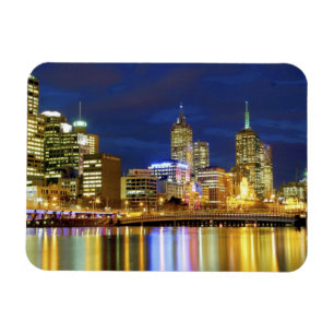 Imán Melbourne, Australia. Las vistas nocturnas del 2