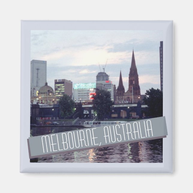 Imán Melbourne Australia Travel Souvenir Fridge Magnet (Frente)