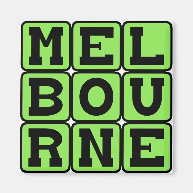 Imán Melbourne, ciudad de Australia (Frente)