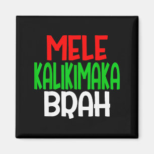 Imán Mele Kalikimaka Brah - Divertida Isla Hawaiana Chr