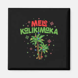 Imán Mele Kalikimaka Navidad Hawaiana Luz de árbol de p