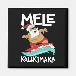 Imán Mele Kalikimaka Navidades Hawaii Surfing