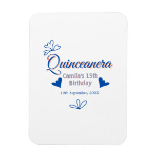 Imán Melocotón azul quinceanera 15º cumpleaños méxico r