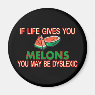 Imán Melones del disléxico
