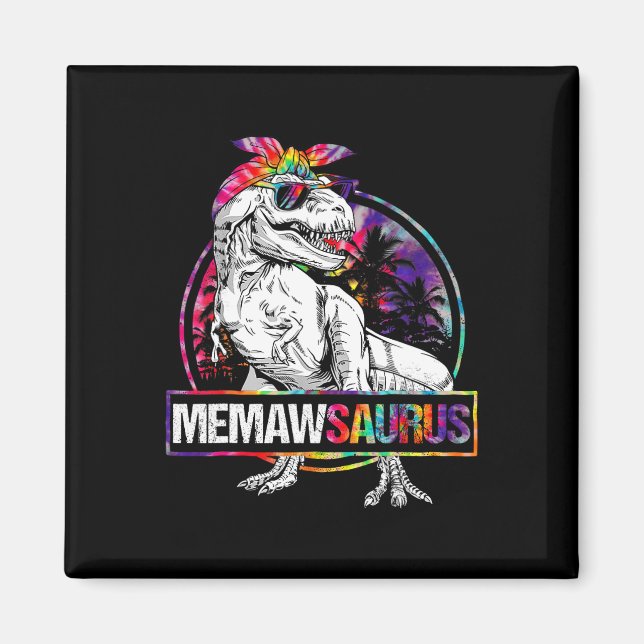 Imán Memawsaurus Dinosaur Memaw Saurus Familia Combinac (Frente)