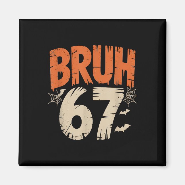 Imán Meme de Bruh Halloween 67 (Frente)