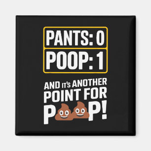 Imán Meme de Caca Humor de Baño Caca Divertido Pantalon