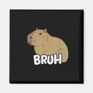 Imán Meme De Capibara Que Dice Bruh Con Chicas De Niños
