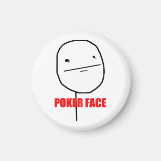 Imán Meme de cara de póquer