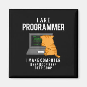 Imán Meme de codificación divertida para programador de