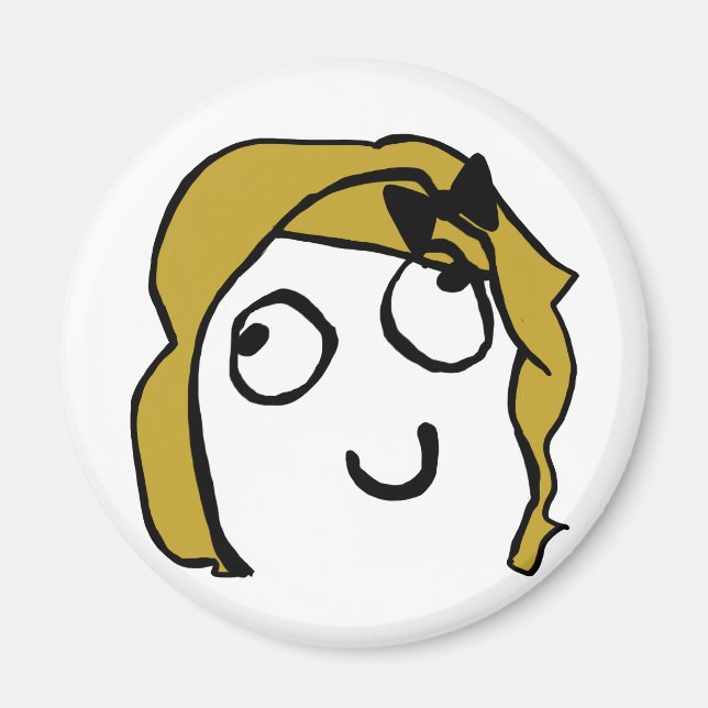 Imán meme de gal (Frente)