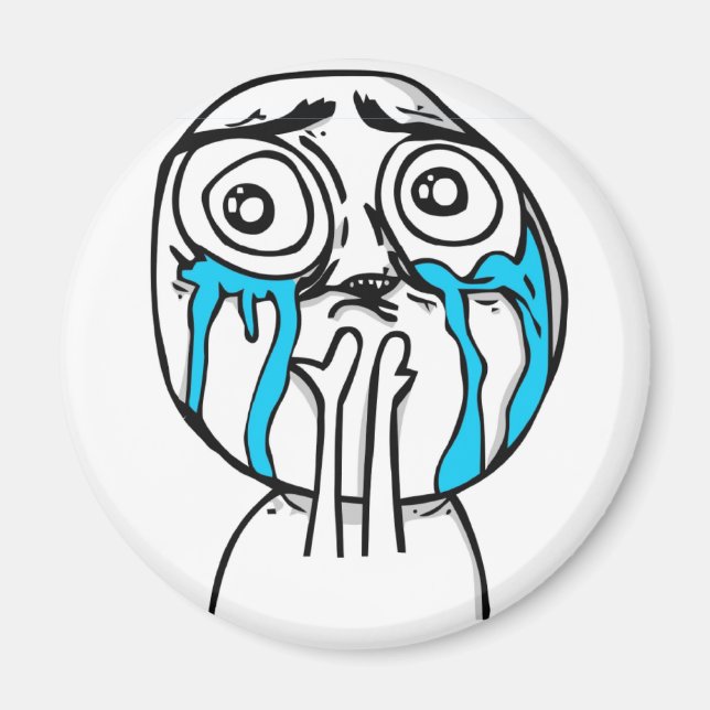 Imán Meme de historieta de sobrecarga de cutenes (Frente)