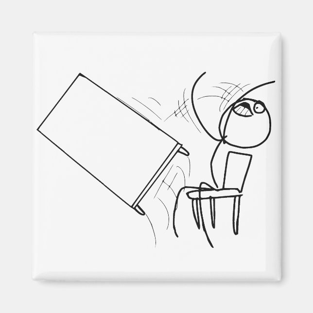 Imán Meme de la cara de la marea giratoria de la tabla (Frente)