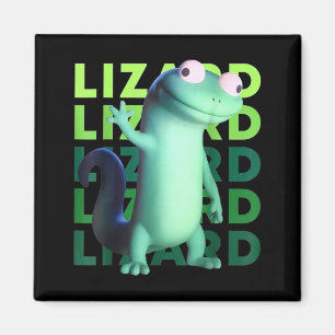 Imán Meme de Lagarto Raro Divertido _ Animal Surrealist