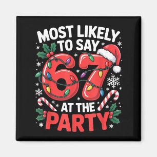 Imán Meme de Navidad de Gen Z para el más probable que