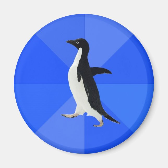 Imán Meme de Penguin-Awkward (Frente)