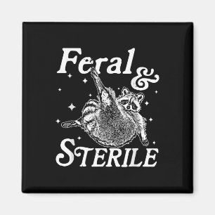 Imán Meme De Raccoon Feral Y Estéril