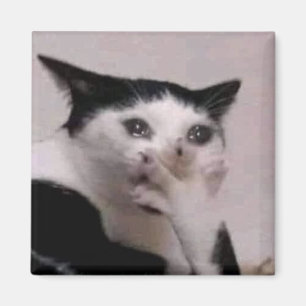 Imán Meme del Gato que Jadea