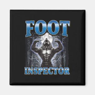 Imán Meme del inspector de pies Funny Werewolf