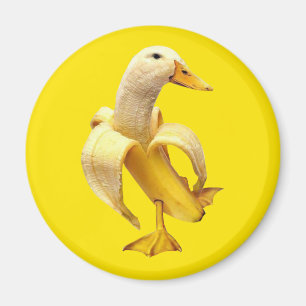 Imán Meme del Pato Bananero Magnet