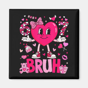 Imán Meme Divertido 67 Seis Siete Bruh Día de San Valen