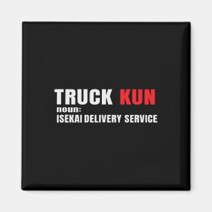 Imán Meme divertido de Anime Isekai Truck-Kun manga Ama