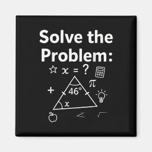 Imán Meme divertido de matemáticas 67 Resuelve el probl