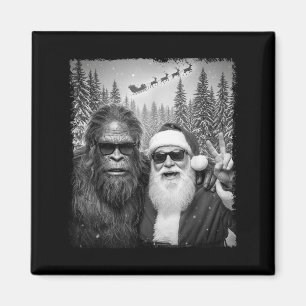 Imán Meme Divertido de Sasquatch Selfie Genial con Sant