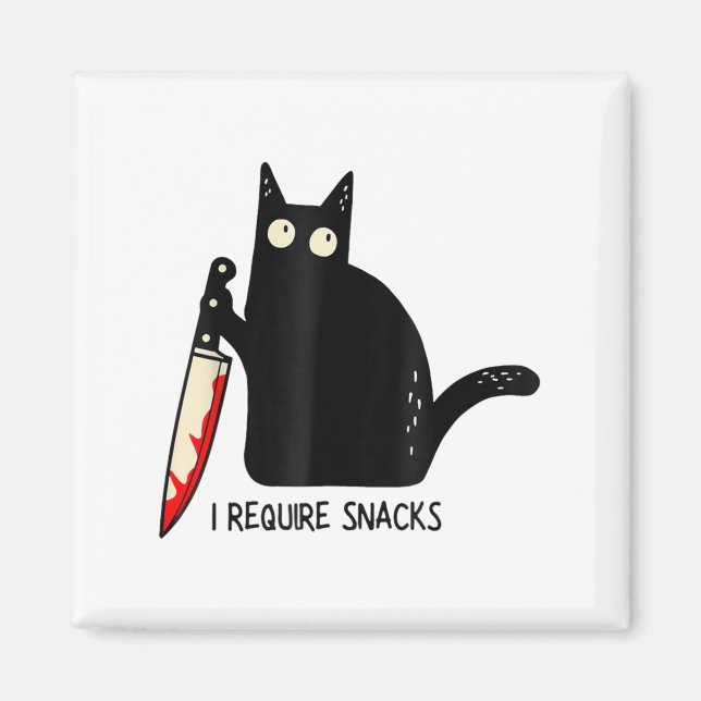 Imán Meme divertido para gatos que necesito que los ref (Frente)