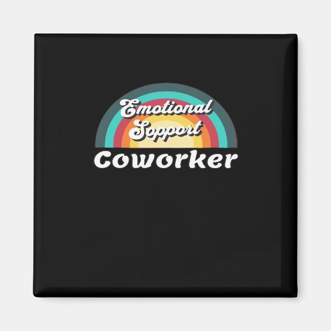 Imán Meme escalofriante clásico de ayuda emocional (Frente)