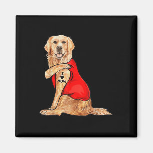 Imán Meme gracioso perro adoro a mamá tatuaje regalo ma