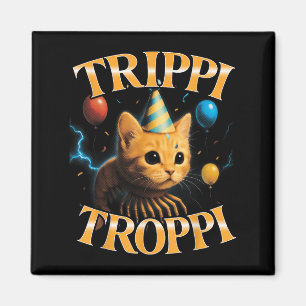 Imán Meme italiano surrealista de cerebro podrido Tripp