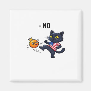 Imán Meme político divertido sin diseño de gato